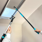 1 Pack Telescoping Skylight Pole with Hook up 39 to 94 Inch Wand for Blinds Tension Rod Blinds Shades Stainless Steel Adjustable Curtain Pull Wand for Skylight Cordless Window