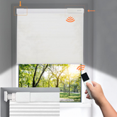 No Drill Detachable Battery Cellular Shades Dual Controller