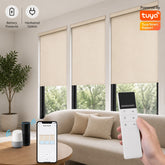 Motorized Roller Shades Remote Control, App, Alexa, Google Home, SmartThings Hardwired Motorized