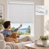 No Drill Cordless Mini Blinds 1 Inch Aluminum Slat