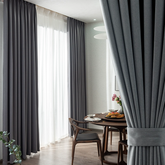 All-in-One Curtain Solution – Personalized Manual Track and Fabric, Single/Double Options
