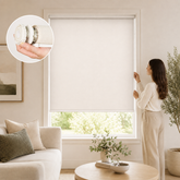 No Drill Corded Roller Shades Simple Valance