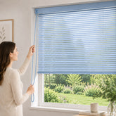 1 Inch Mini Blinds Aluminium Slat Corded Control