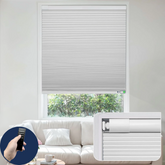 No Drill Battery Motorized Cellular Shades with Dual No Drill Parts