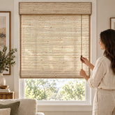 Corded Woven Wood Roman Shades – Classic Fold