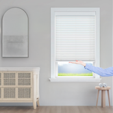 Shallow Mount Cordless Mini Blinds For Doors & Euro Windows (Min. Depth 0.7")