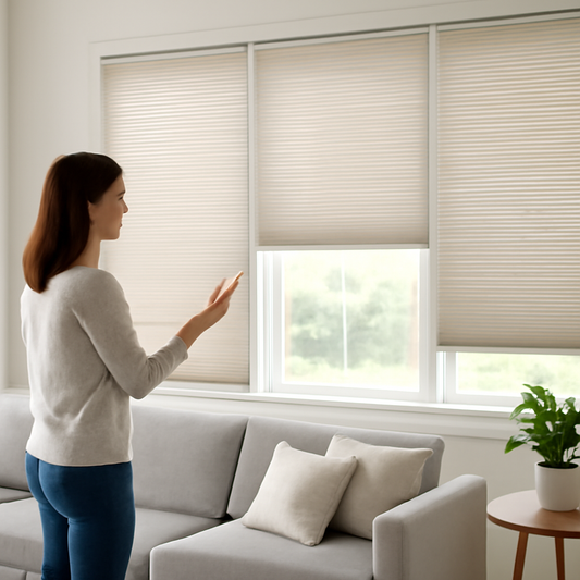 Cellular Shades: Energy Savings with Cordless & Motorized Blinds