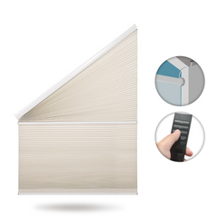 Motorized Angle Top Cellular Shades