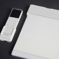 Shallow Mount Dual Control Battery Motorized Cellular Shades For Doors & Euro Windows (Min. Depth 0.7")