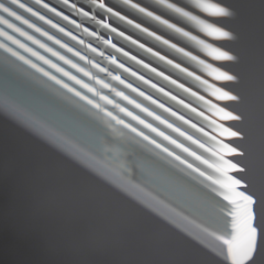 Shallow Mount Cordless Mini Blinds For Doors & Euro Windows (Min. Depth 0.7")
