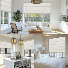 Roman Shades Light Filtering Blackout Corded Control