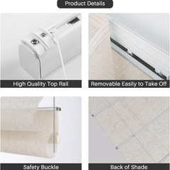 Roman Shades Light Filtering Blackout Corded Control