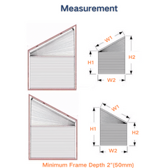 Angle Top Cellular Shades Corded
