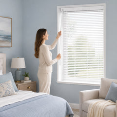 1/2 Inch Aluminum Slat Micro Mini Blinds with Corded Control