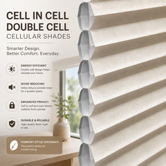 Top Down Bottom Up Double Cell Cellular Shades Dual Corded/Cordless