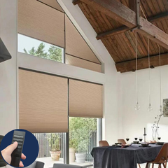 Motorized Angle Top Cellular Shades