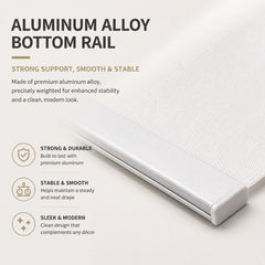Cordless Roller Shades Metal Valance