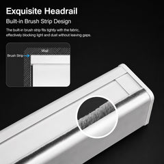 Cordless Roller Shades Metal Valance