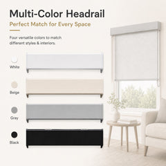 Corded Roller Shades Square Metal Valance