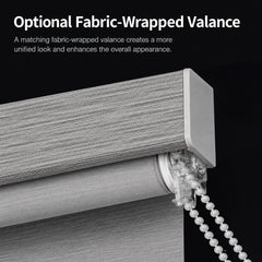 Corded Roller Shades Square Metal Valance