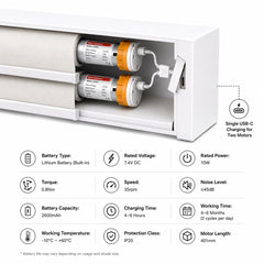 Battery Motorized Dual Roller Shades Two Shades in One Window Zebra Sheer Shades with Roller Shades