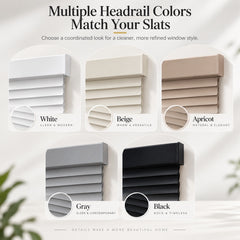 Motorized Mini Aluminium Blinds 1 Inch Slats Hardwired