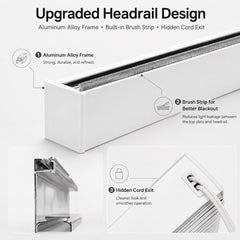 1 Inch Mini Blinds Aluminium Slat Corded Control