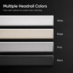 Solar-Powered Motorized Roller Shades with Built-In Rechargeable Battery & Solar Panel, Smart Blinds with Remote Control, App, Alexa, Google Home & SmartThings