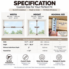 No Drill Cordless Pull Up Bamboo Roman Shades