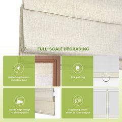 No Drill Cordless Top Down Bottom Up Roman Shades