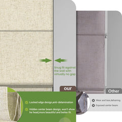 No Drill Cordless Top Down Bottom Up Roman Shades