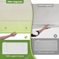 No Drill Cordless Top Down Bottom Up Roman Shades