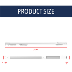 Made-to-Order Curtain System – Track and Fabric Combo, Single/Double Rail