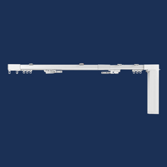 Made-to-Order Curtain System – Track and Fabric Combo, Single/Double Rail