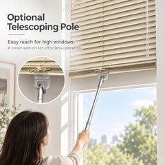 Mini Blinds 1 Inch Aluminium Slats Cordless Tilt Wand Control