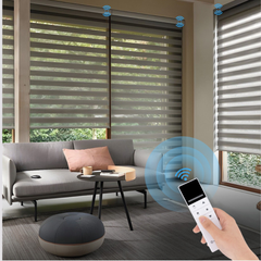 Battery Motorized Zebra Blinds Smart Control