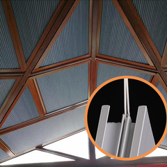 Fixed Cellular Shades for Irregular Four-Sided Windows & Skylights – Custom Size | Blackout & Light Filtering Options