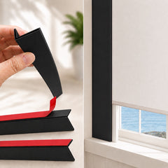 100% Flexible Black Blackout Light Blocking Strips for Blinds & Shades 2PCS