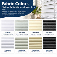French Door Patio Window Add on Cellular Shades Top Down Bottom Up No Drill Adhesive Blinds Model Q16C for 10mm Frame Depth