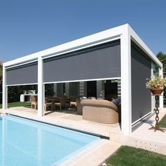 Aluminum Louvered Pergola Hardtop Outdoor Gazebo Model 220 Custom Manual Control